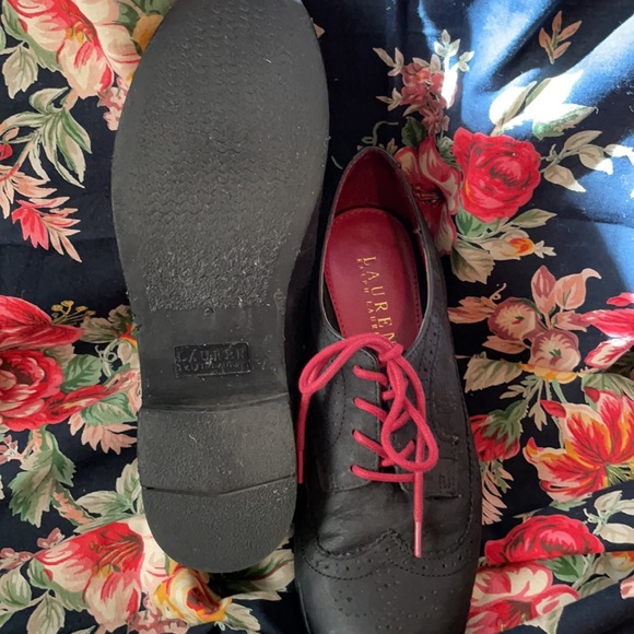 Nubuck Suede Ralph Lauren Oxfords - Picture 5 of 6